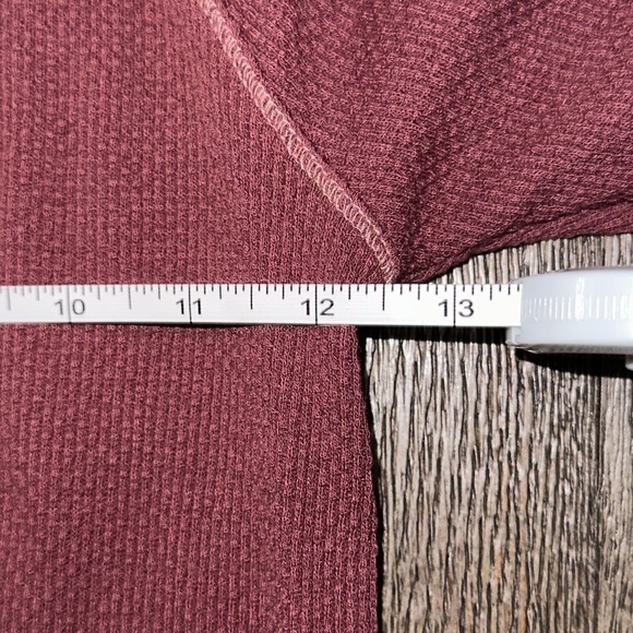 FREE PEOPLE Thermal In The Mix Cuff Top in Rio Vino - Picture 15 of 15